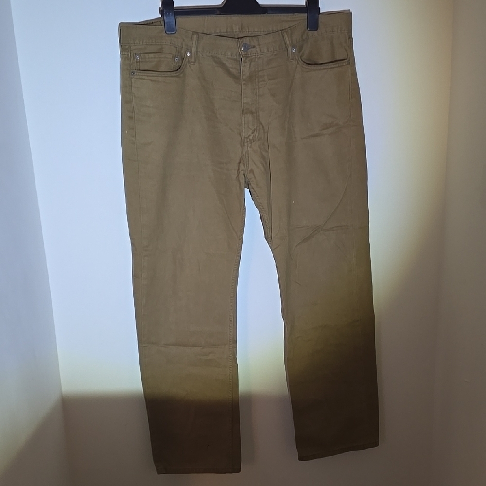 514 Levi's Tan Straight-Leg Jeans